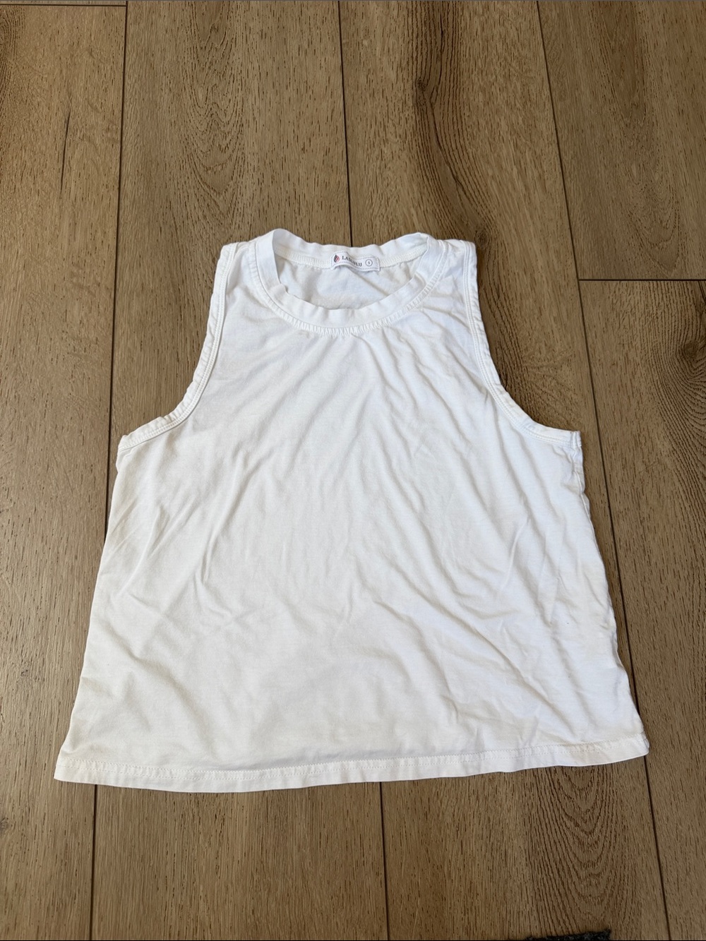 Classic White Sleeveless Tank Top by
